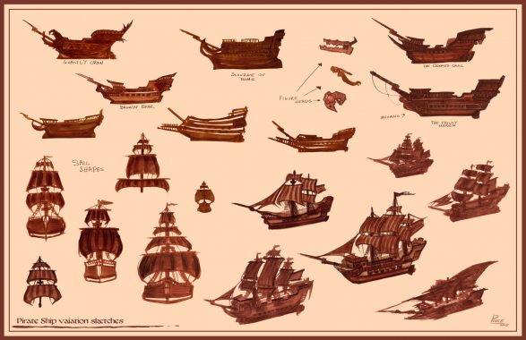 richard-pince-pirateshipsketches